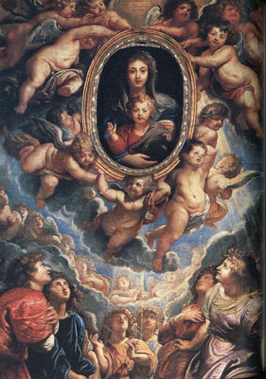 Peter Paul Rubens The Virgin and Child Adored by Angels (mk01) oil painting picture